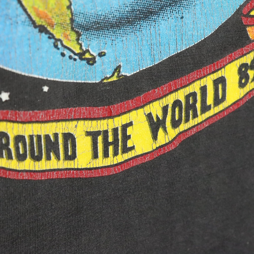 VINTAGE(ヴィンテージ) 90s BON JOVI ALL AROUND THE WORLD 89/90 TEE ボンジョビ 両面プリント半袖Tシャツ カットソー ブラック