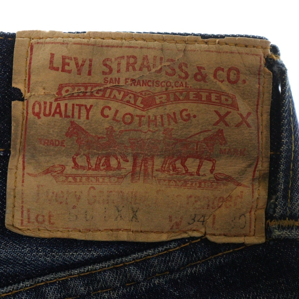 Levi's(リーバイス) 50ー60s VINTAGE 501XX 紙パッチ ギャラ有 隠しリベット ボタンフライデニムパンツ インディゴ