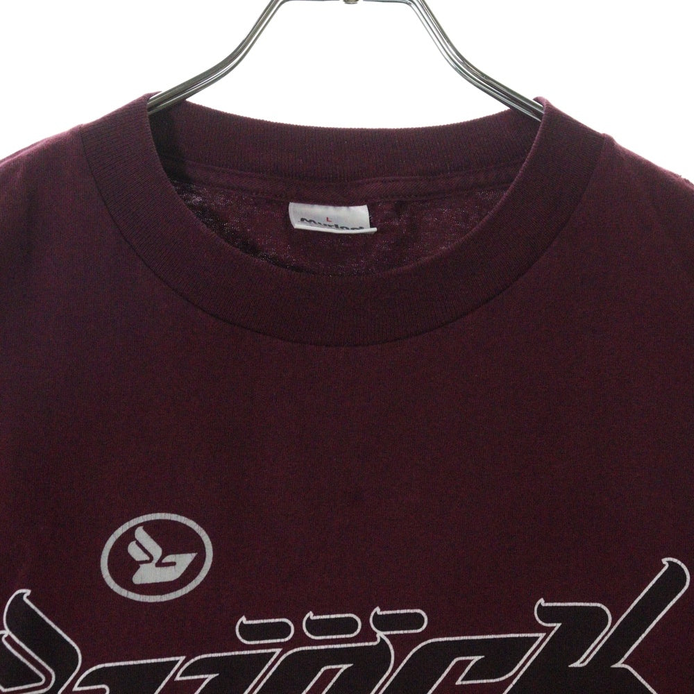 VINTAGE(ヴィンテージ) 90s Bjork Homogenic BURGUNDY TEE ビョーク フロントプリント半袖Tシャツ カットソー バーガンディ