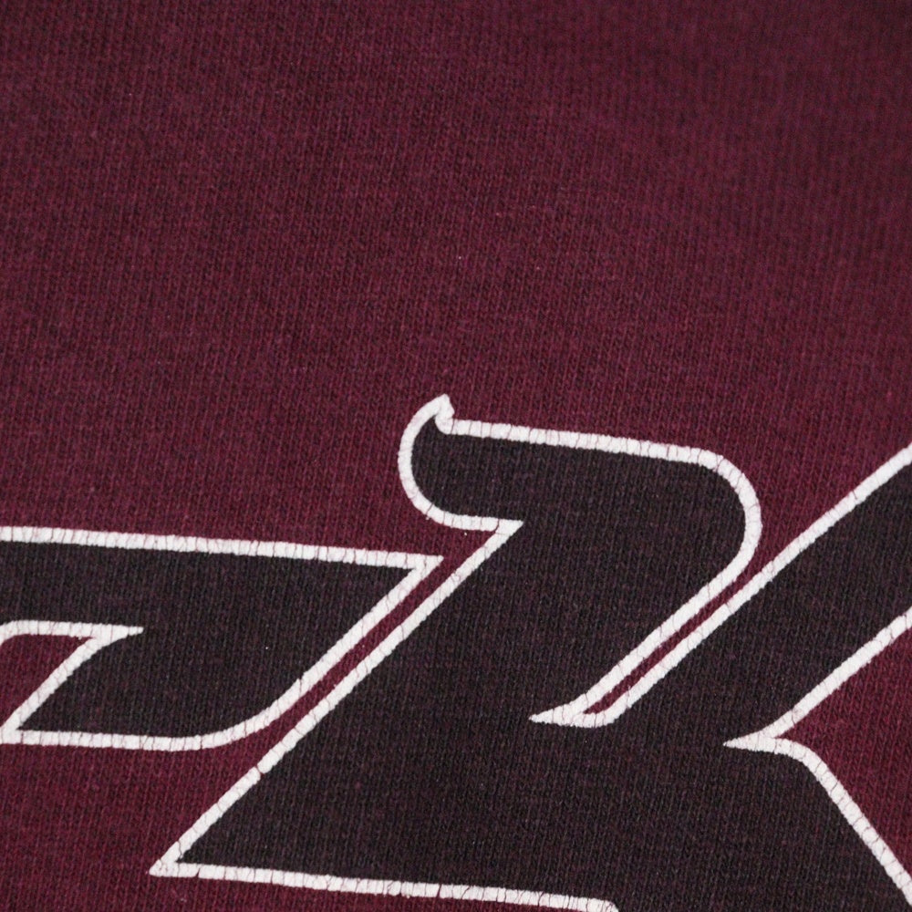 VINTAGE(ヴィンテージ) 90s Bjork Homogenic BURGUNDY TEE ビョーク フロントプリント半袖Tシャツ カットソー バーガンディ