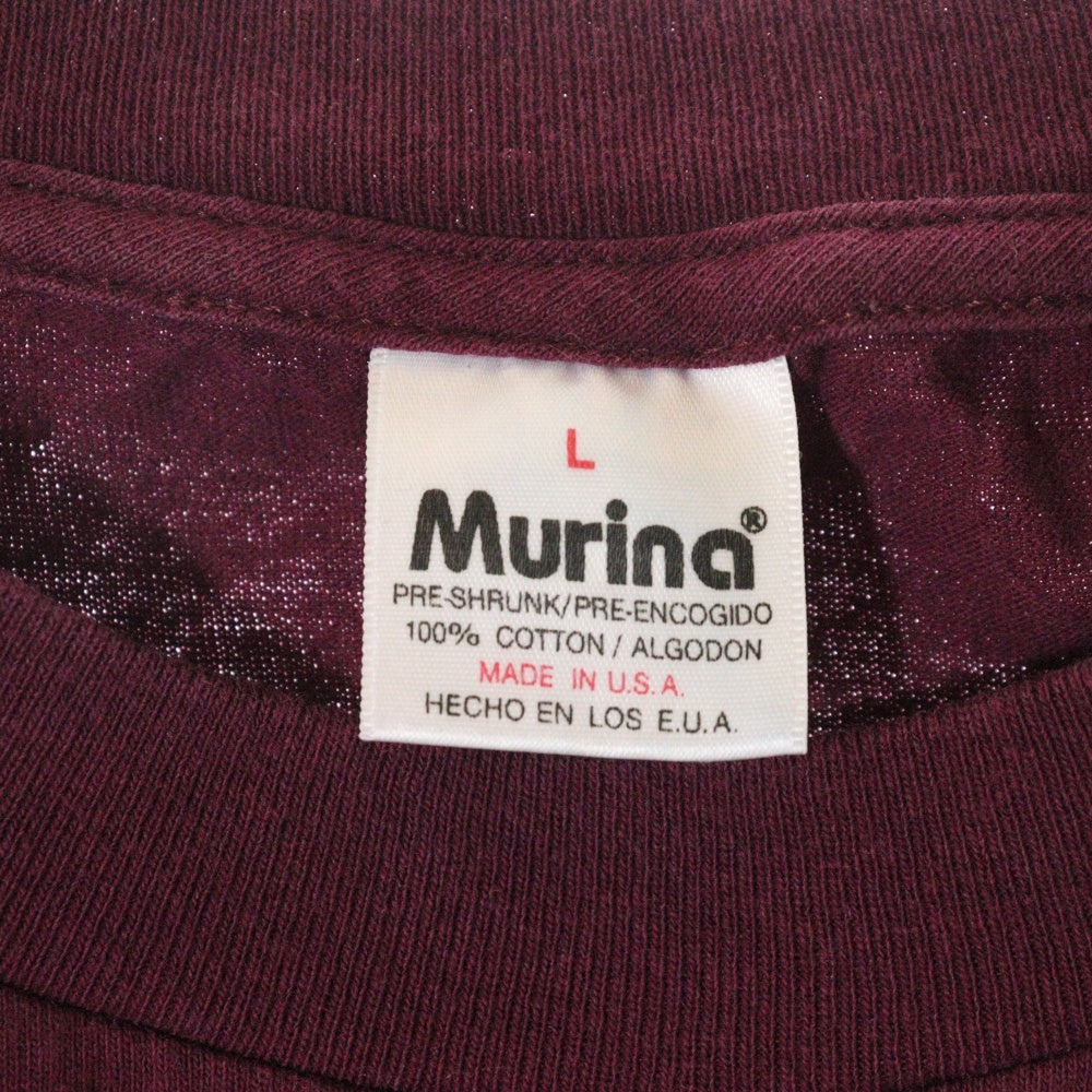 VINTAGE(ヴィンテージ) 90s Bjork Homogenic BURGUNDY TEE ビョーク フロントプリント半袖Tシャツ カットソー バーガンディ