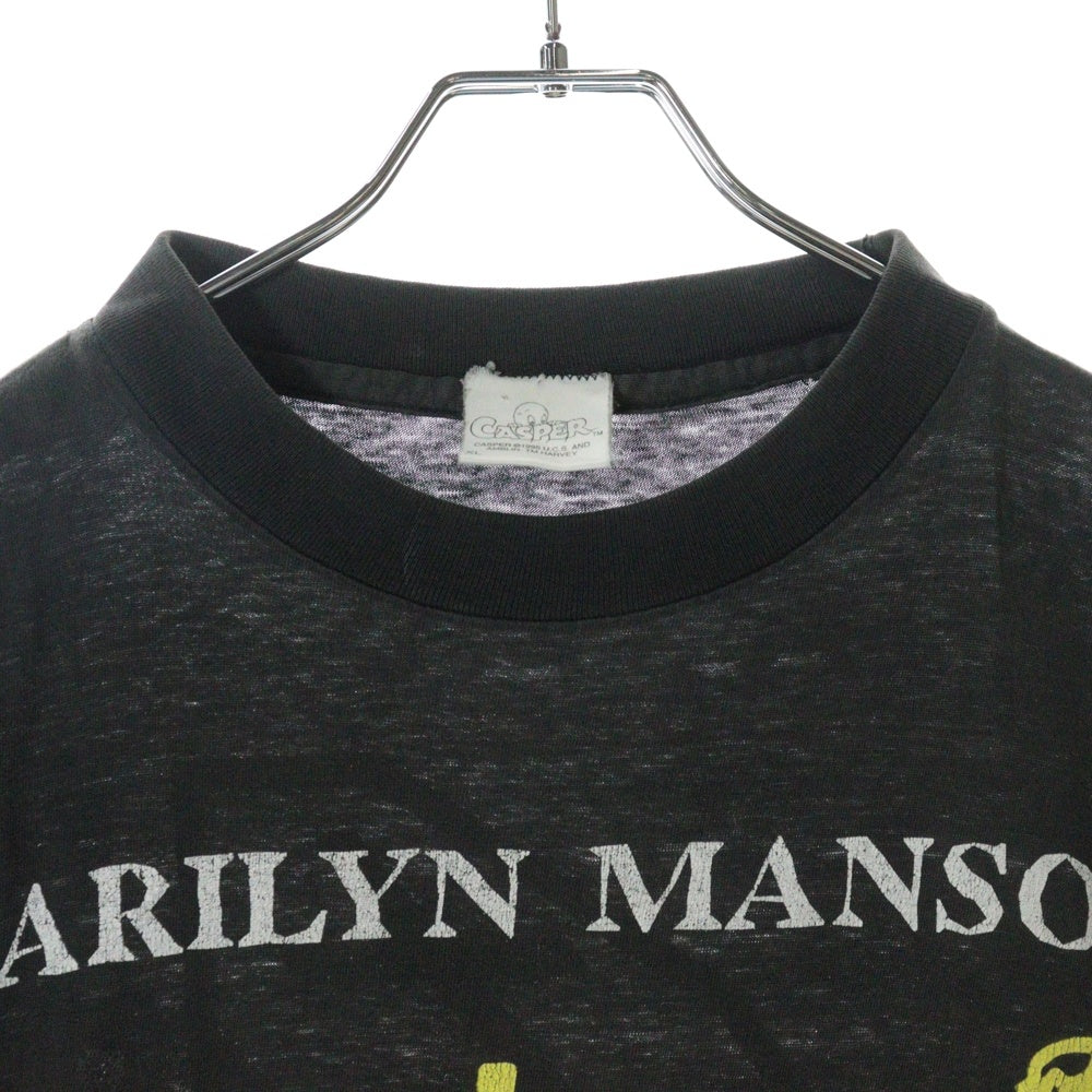 VINTAGE(ヴィンテージ) 90s MARILYN MANSON 1996 SUICIDE YOU MIGHT AS WELL KILL YOURSELF YOU'RE ALREADY DEAD TEE マリリンマンソン 両面プリント半袖Tシャツ カットソー ブラック