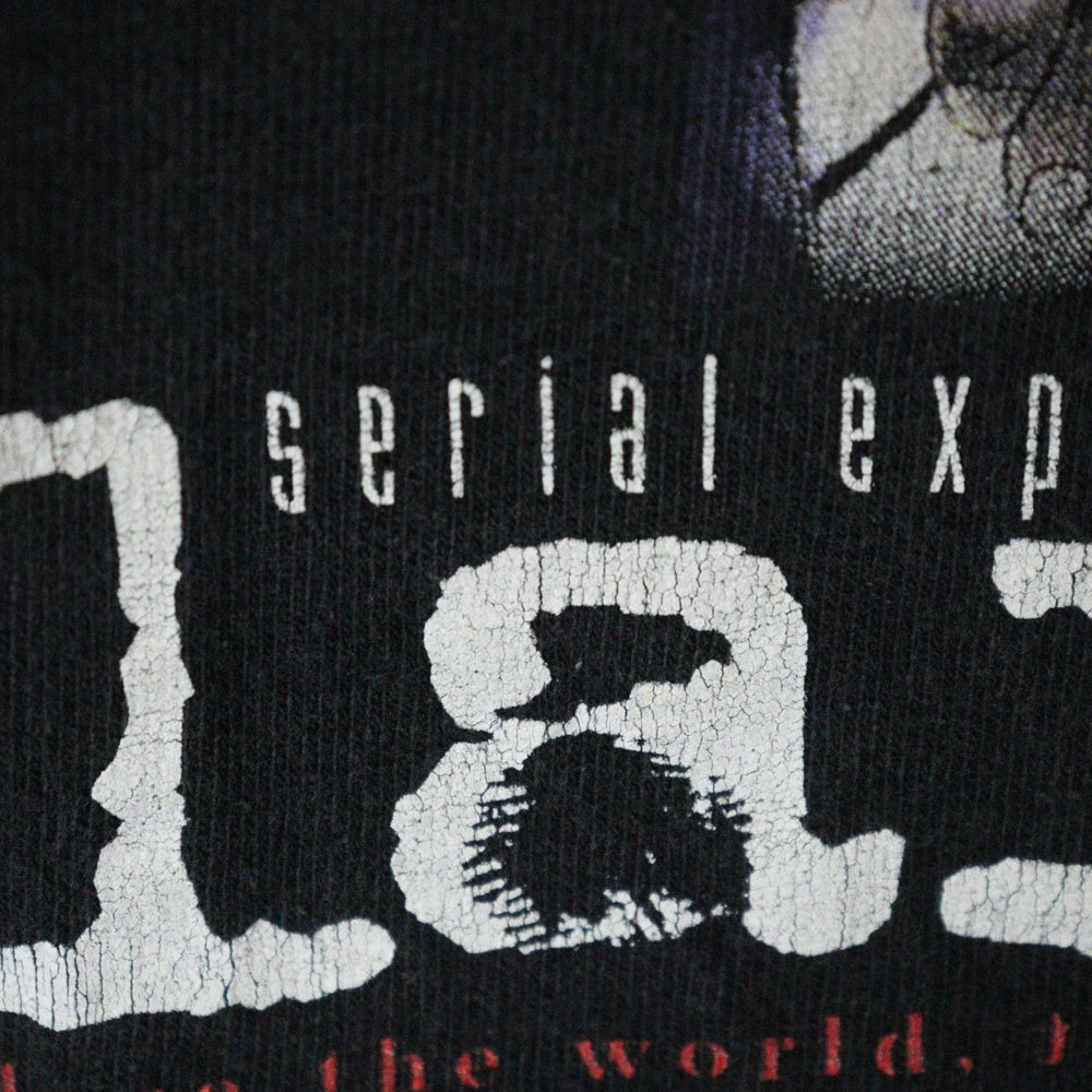 VINTAGE(ヴィンテージ) 90S serial experiments lain シリアルエクスペリメンツレイン 岩倉玲音 キービジュアルプリント 半袖Tシャツ ブラック
