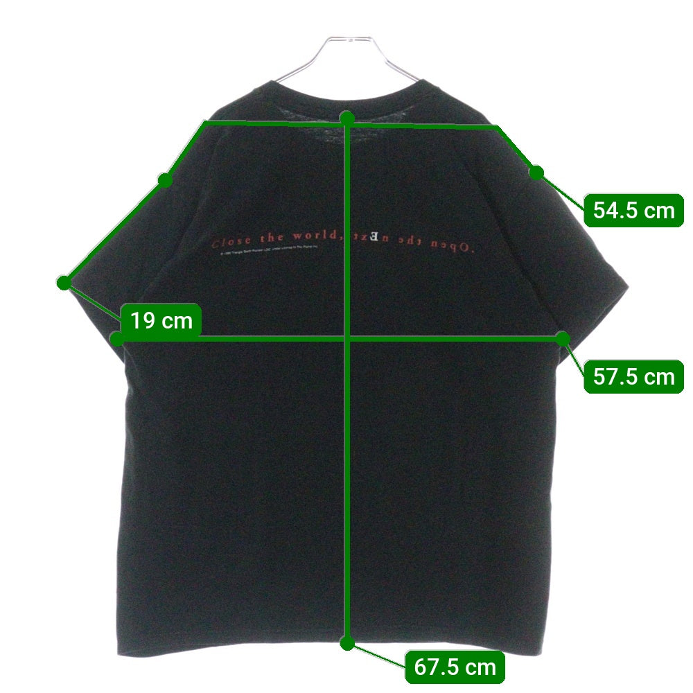 VINTAGE(ヴィンテージ) 90S serial experiments lain シリアルエクスペリメンツレイン 岩倉玲音 キービジュアルプリント 半袖Tシャツ ブラック
