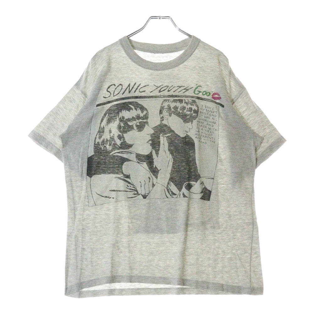 VINTAGE(ヴィンテージ) 90S SONIC YOUTH Goo Helter-skelter Merchandising ソニックユース ヘルタースケルター 両面プリント 半袖Tシャツ グレー