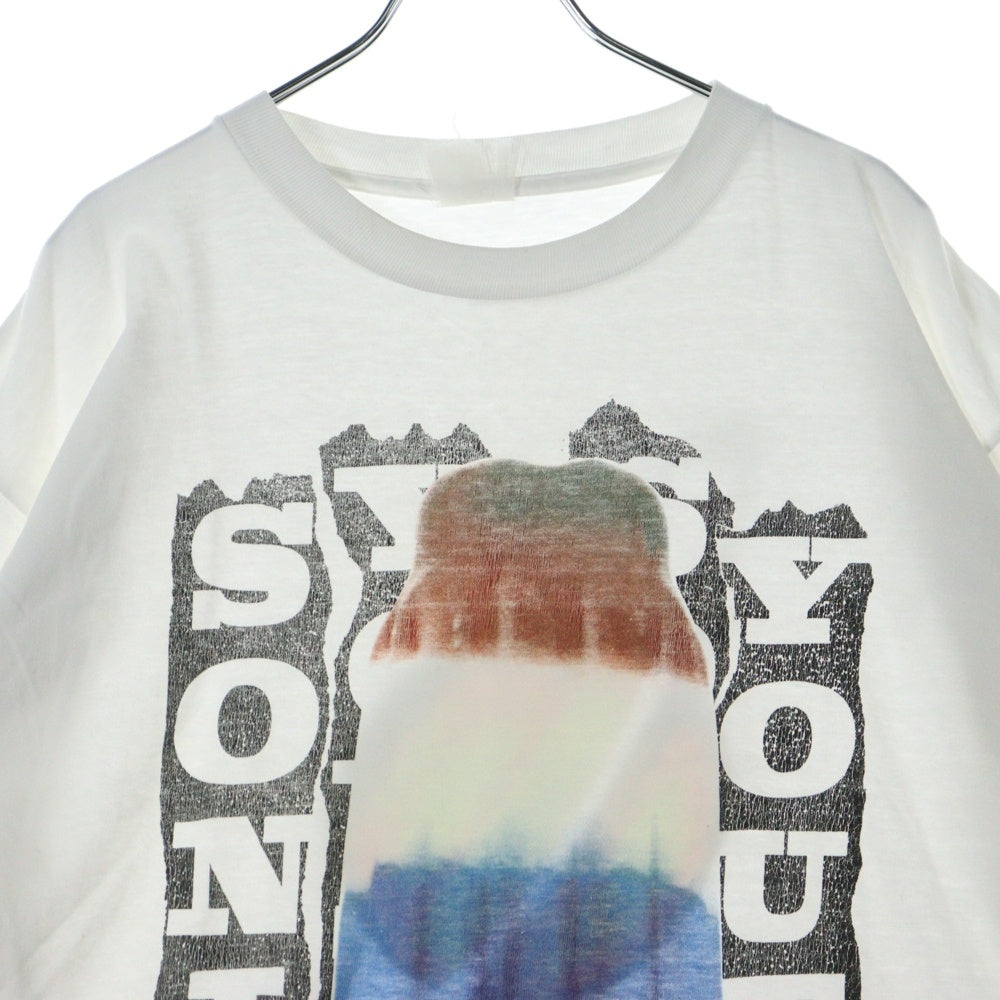 VINTAGE(ヴィンテージ) 90S SONIC YOUTH BOMB POP ICE ソニックユース アイスクリーム 両面プリント 半袖Tシャツ ホワイト
