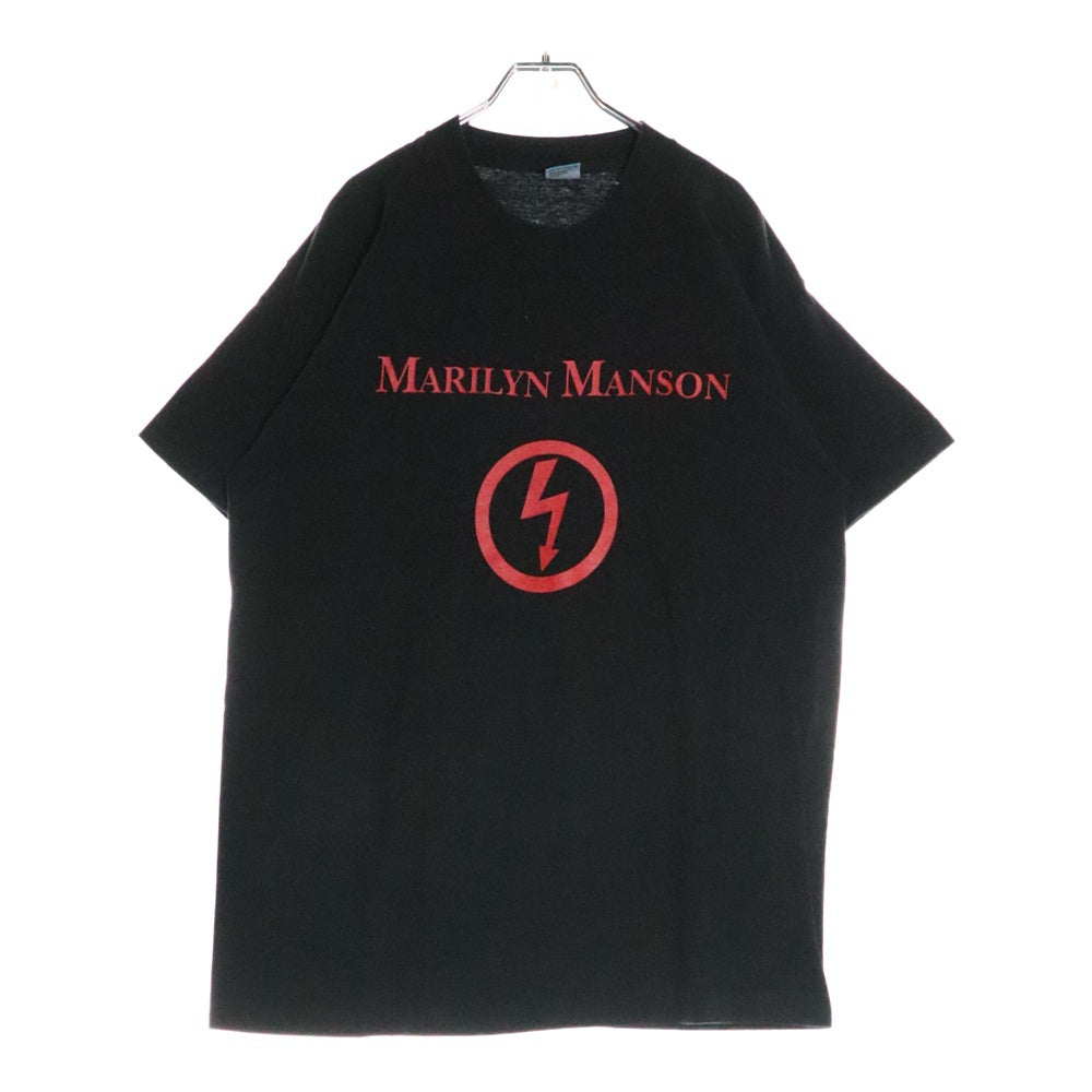 VINTAGE(ヴィンテージ) 90S MARILYN MANSON DEAD TO THE WORLD マリリンマンソン 両面プリント 半袖Tシャツ ブラック