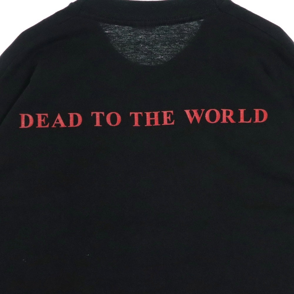 VINTAGE(ヴィンテージ) 90S MARILYN MANSON DEAD TO THE WORLD マリリンマンソン 両面プリント 半袖Tシャツ ブラック