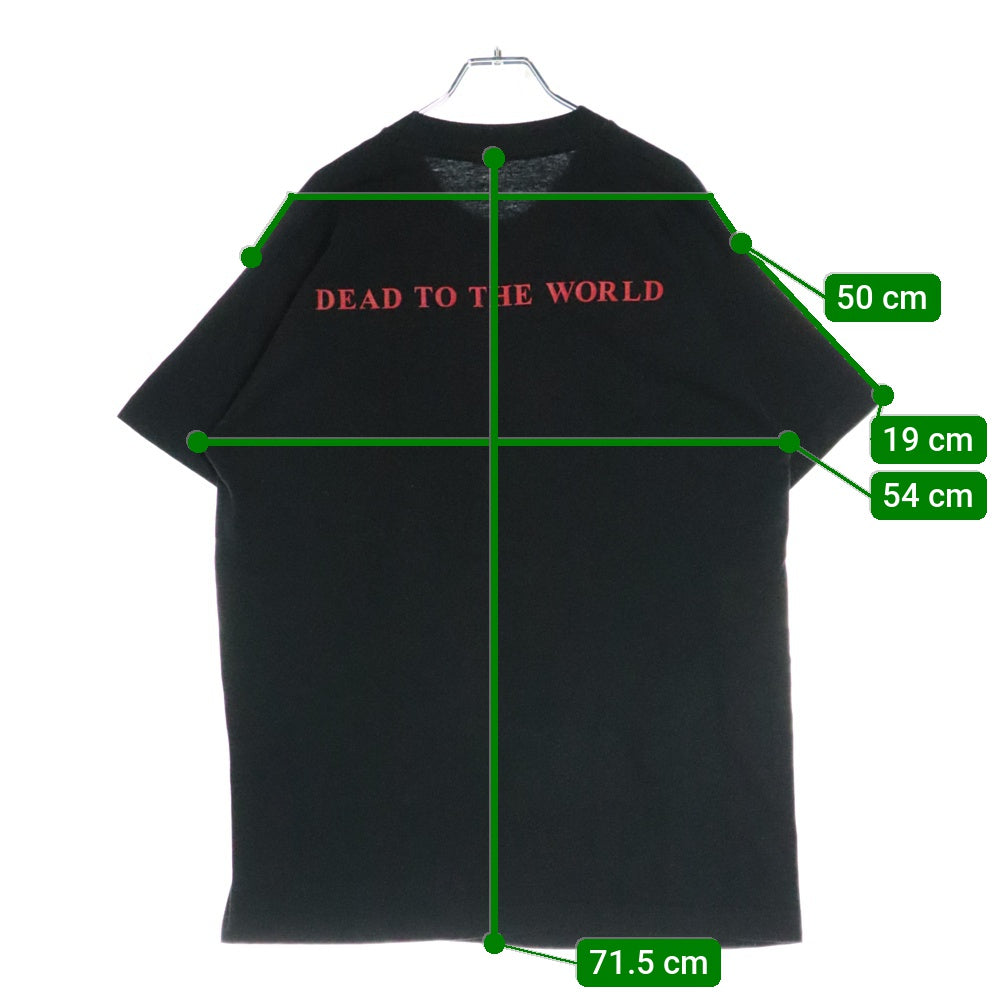 VINTAGE(ヴィンテージ) 90S MARILYN MANSON DEAD TO THE WORLD マリリンマンソン 両面プリント 半袖Tシャツ ブラック