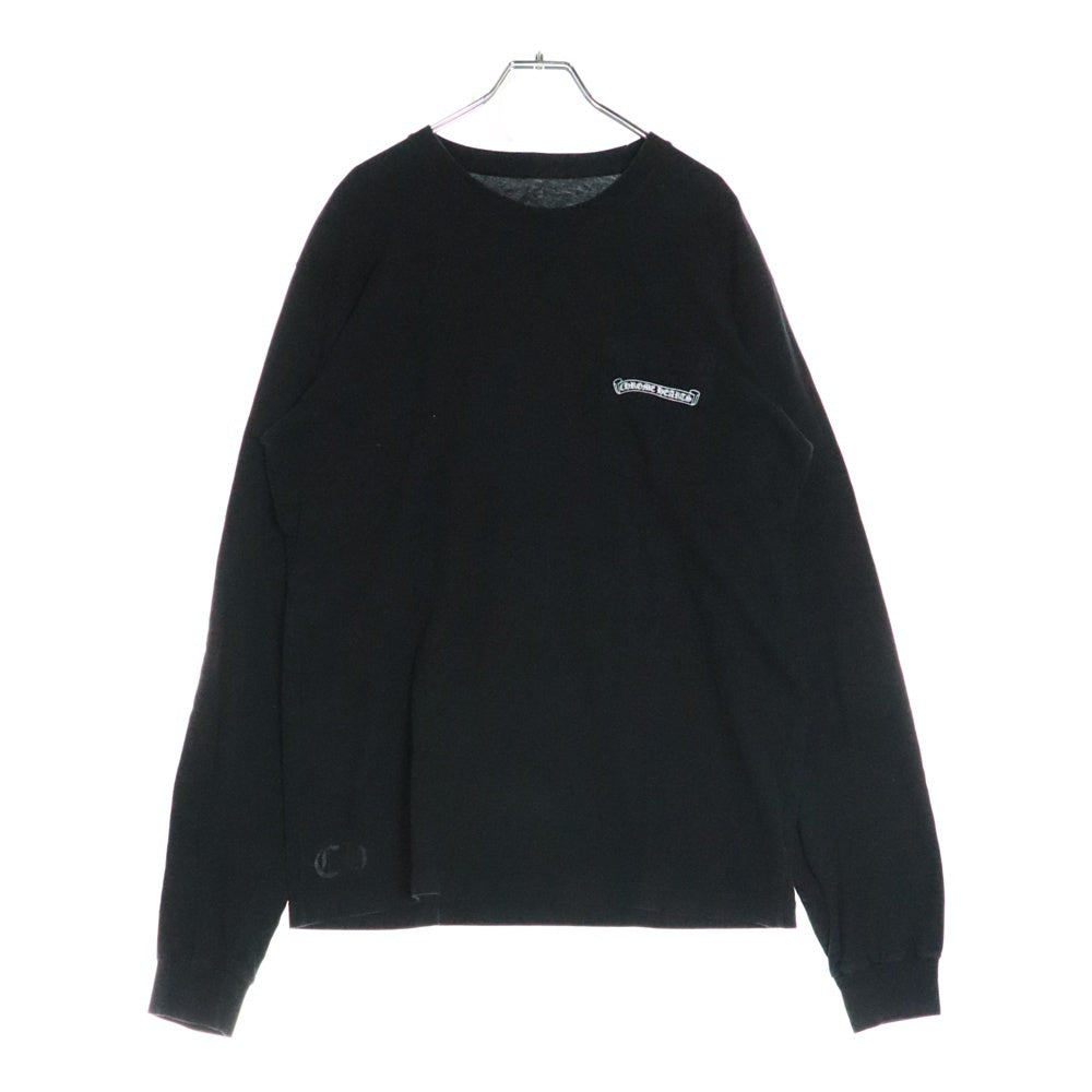 CHROME HEARTS(クロムハーツ) CH L S 1 Arch Logo アーチロゴプリント ロングスリーブ 長袖Tシャツ ブラック