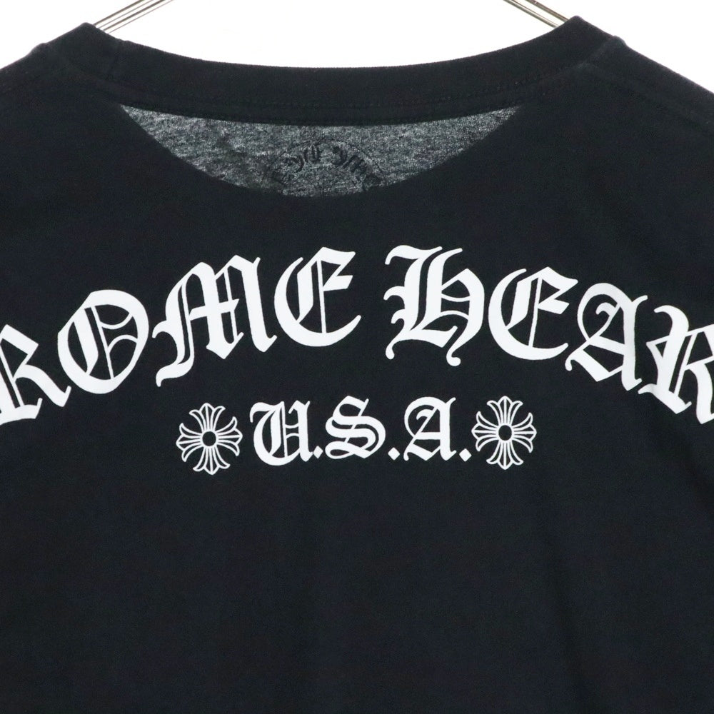 CHROME HEARTS(クロムハーツ) CH L S 1 Arch Logo アーチロゴプリント ロングスリーブ 長袖Tシャツ ブラック