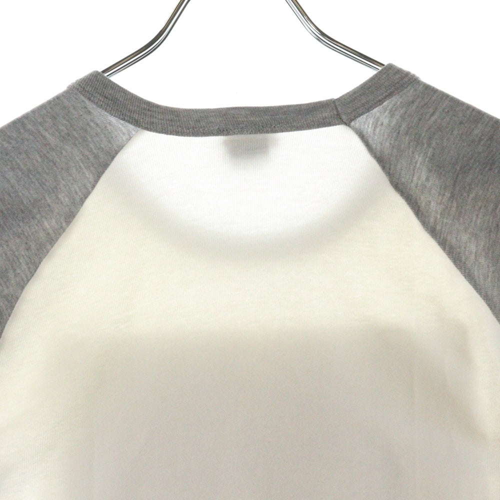 CHROME HEARTS(クロムハーツ) OLD 星条旗プリント ラグランスリーブ 長袖Tシャツ グレー