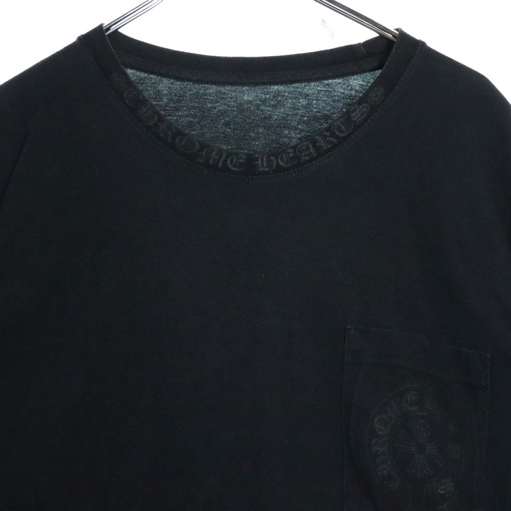 CHROME HEARTS(クロムハーツ) CH L S 1 バックホースシュー グラデーションプリント ロングスリーブ 長袖Tシャツ ブラック