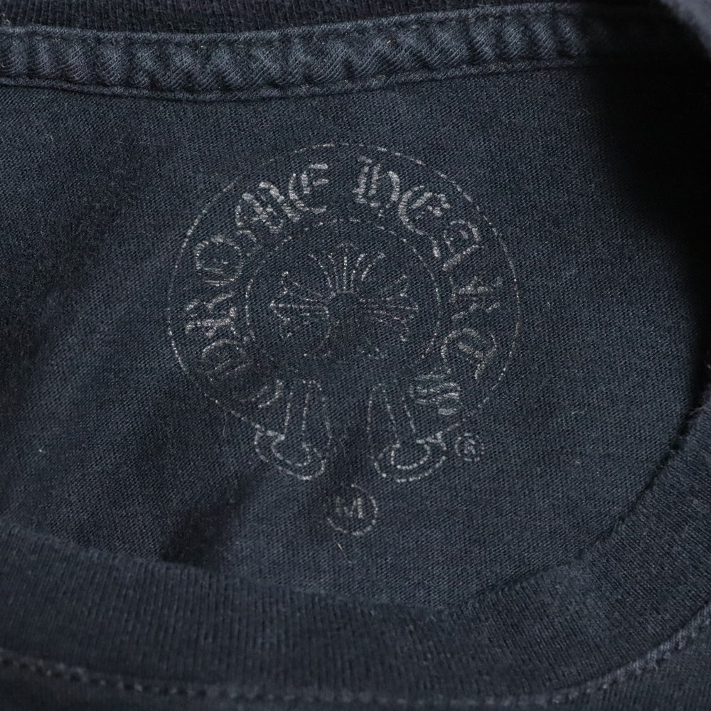 CHROME HEARTS(クロムハーツ) American Flag 星条旗プリント ロングスリーブ 長袖Tシャツ ブラック