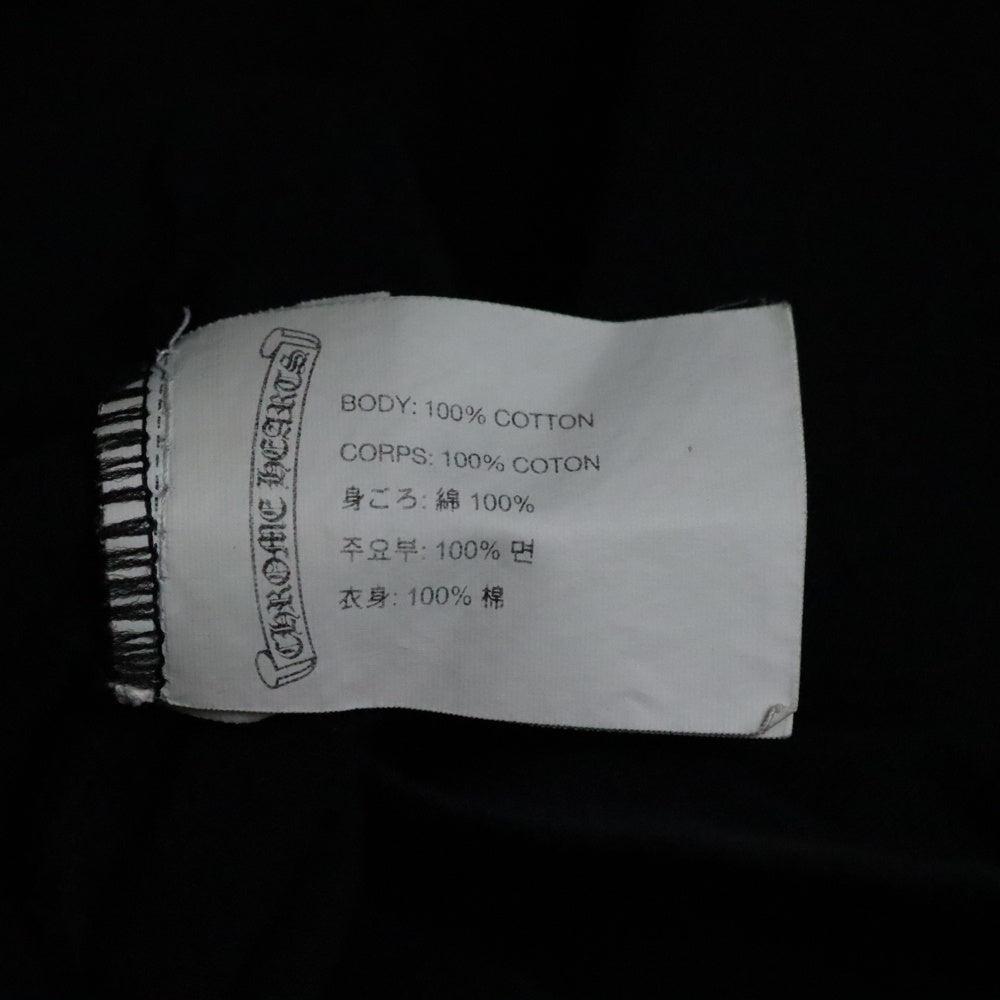 CHROME HEARTS(クロムハーツ) American Flag 星条旗プリント ロングスリーブ 長袖Tシャツ ブラック