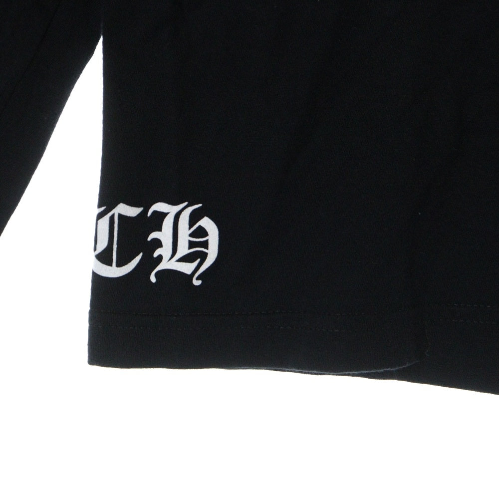 CHROME HEARTS(クロムハーツ) CH PLS L/S CHプラス 両面プリント ロングスリーブ 長袖Tシャツ ブラック