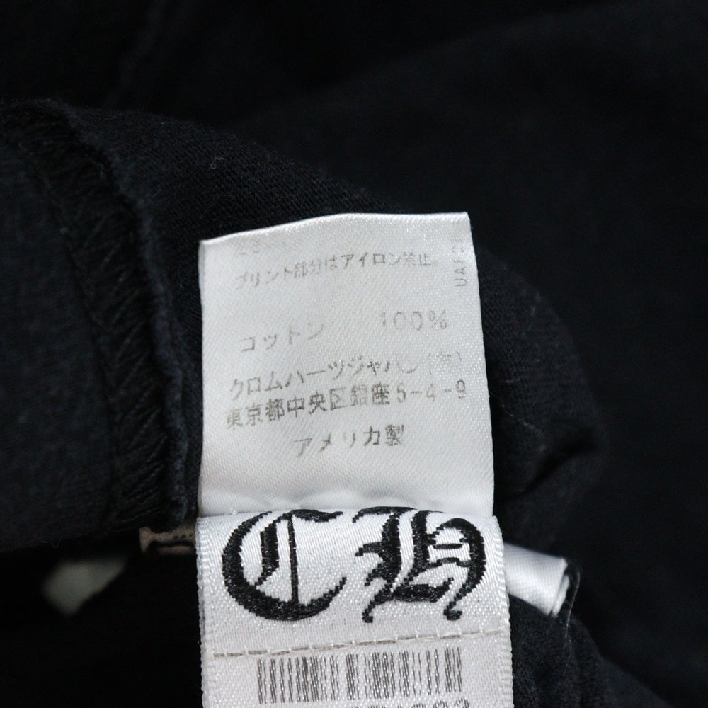 CHROME HEARTS(クロムハーツ) Neck Logo ネックロゴ アームプリント ロングスリーブ L/S 長袖 ポケットTシャツ カットソー ブラック