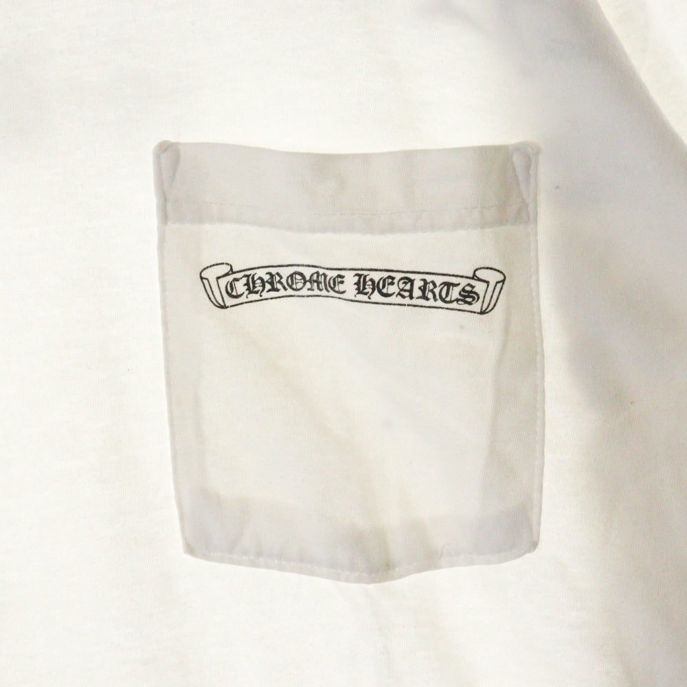 CHROME HEARTS(クロムハーツ) CH L S 1 Arch Logo アーチロゴプリント ロングスリーブ 長袖Tシャツ ホワイト