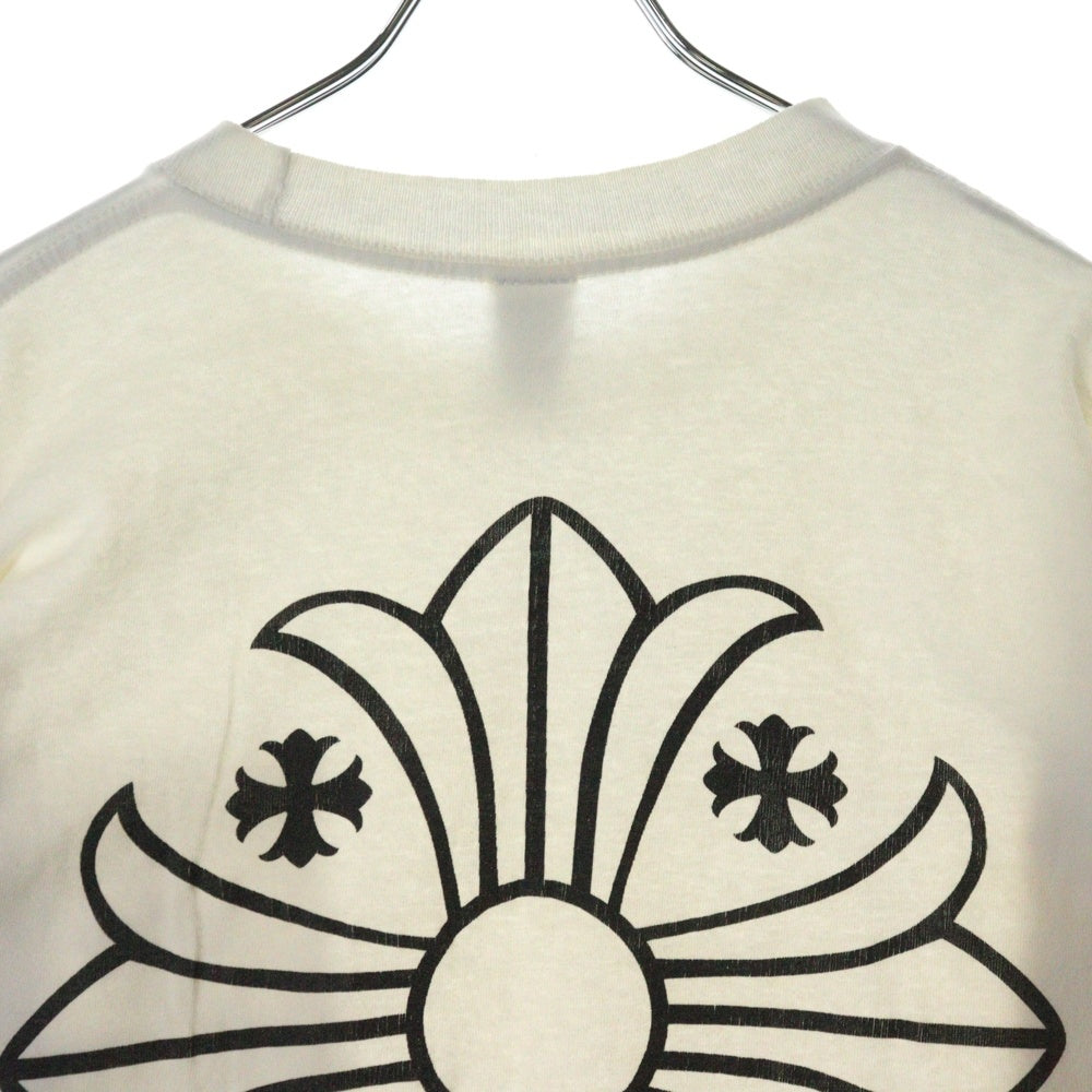 CHROME HEARTS(クロムハーツ) CH PLS L/S CHプラス 両面プリント ロングスリーブ 長袖Tシャツ ホワイト