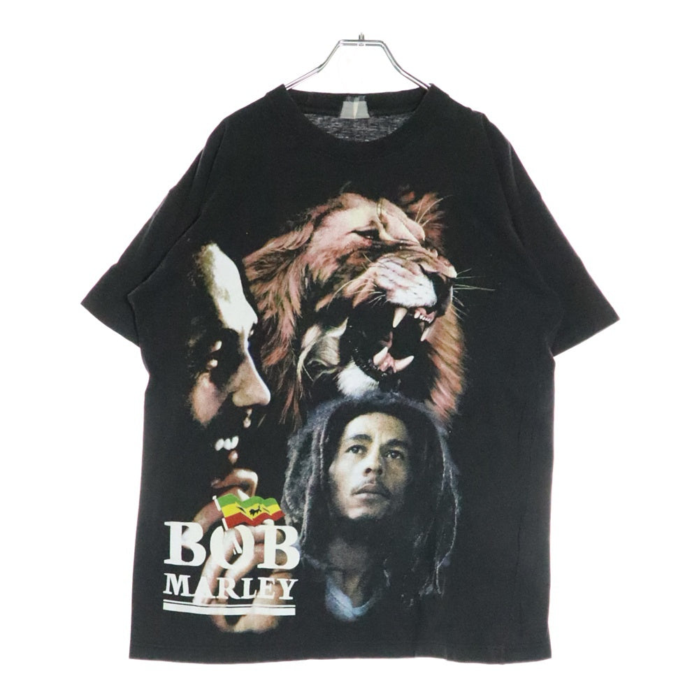 VINTAGE(ヴィンテージ) 90S BOB MARLEY POSITIVE VIBRATION ボブマーリー 両面プリント 半袖 Tシャツ ブラック