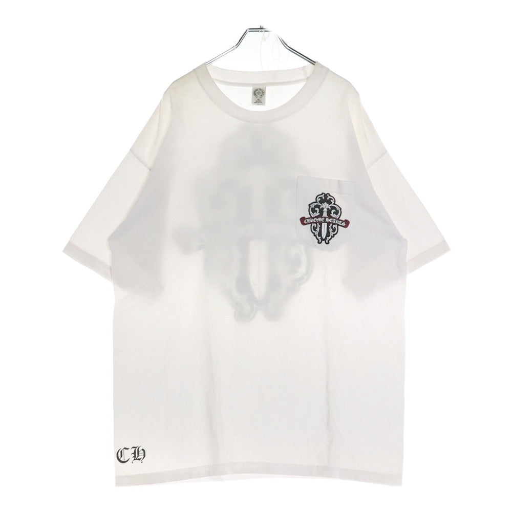 CHROME HEARTS(クロムハーツ) Back Camo Dagger Tee オールドモデル ダガーロゴプリント 半袖Tシャツ カットソー ホワイト