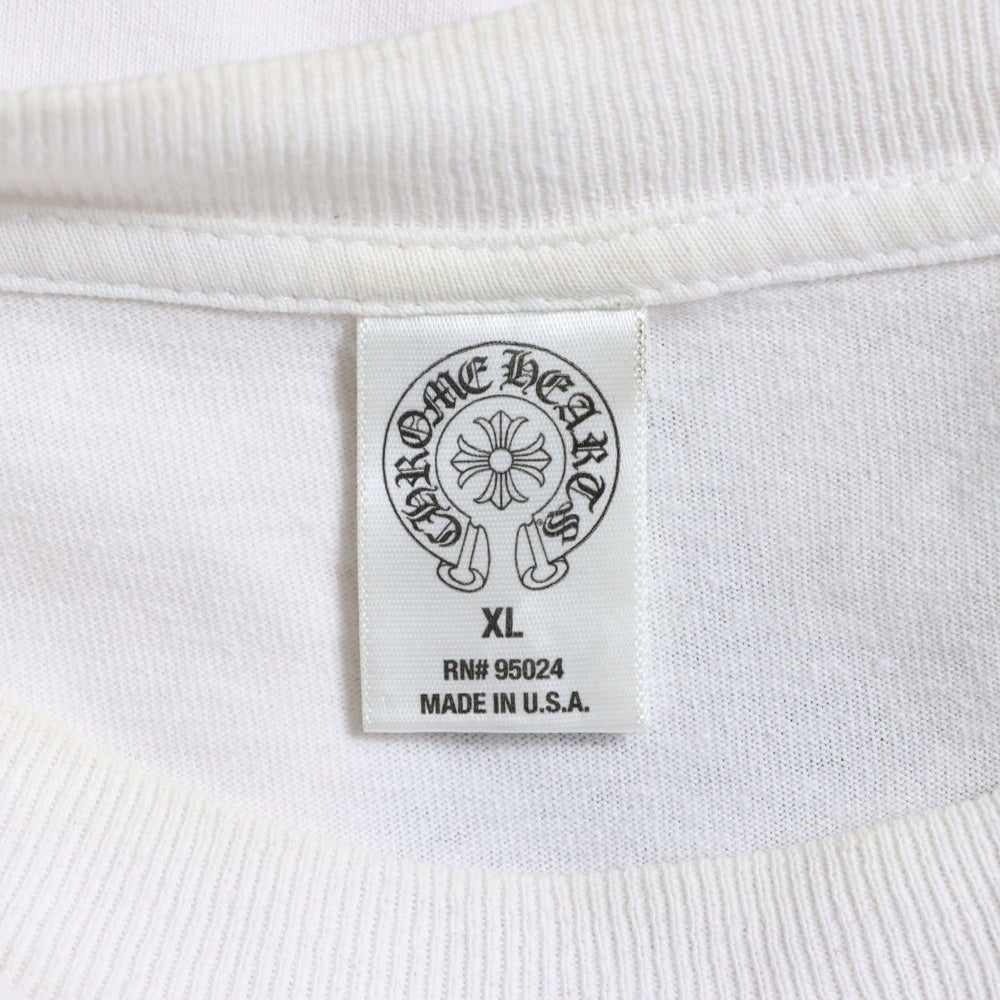 CHROME HEARTS(クロムハーツ) Back Camo Dagger Tee オールドモデル ダガーロゴプリント 半袖Tシャツ カットソー ホワイト