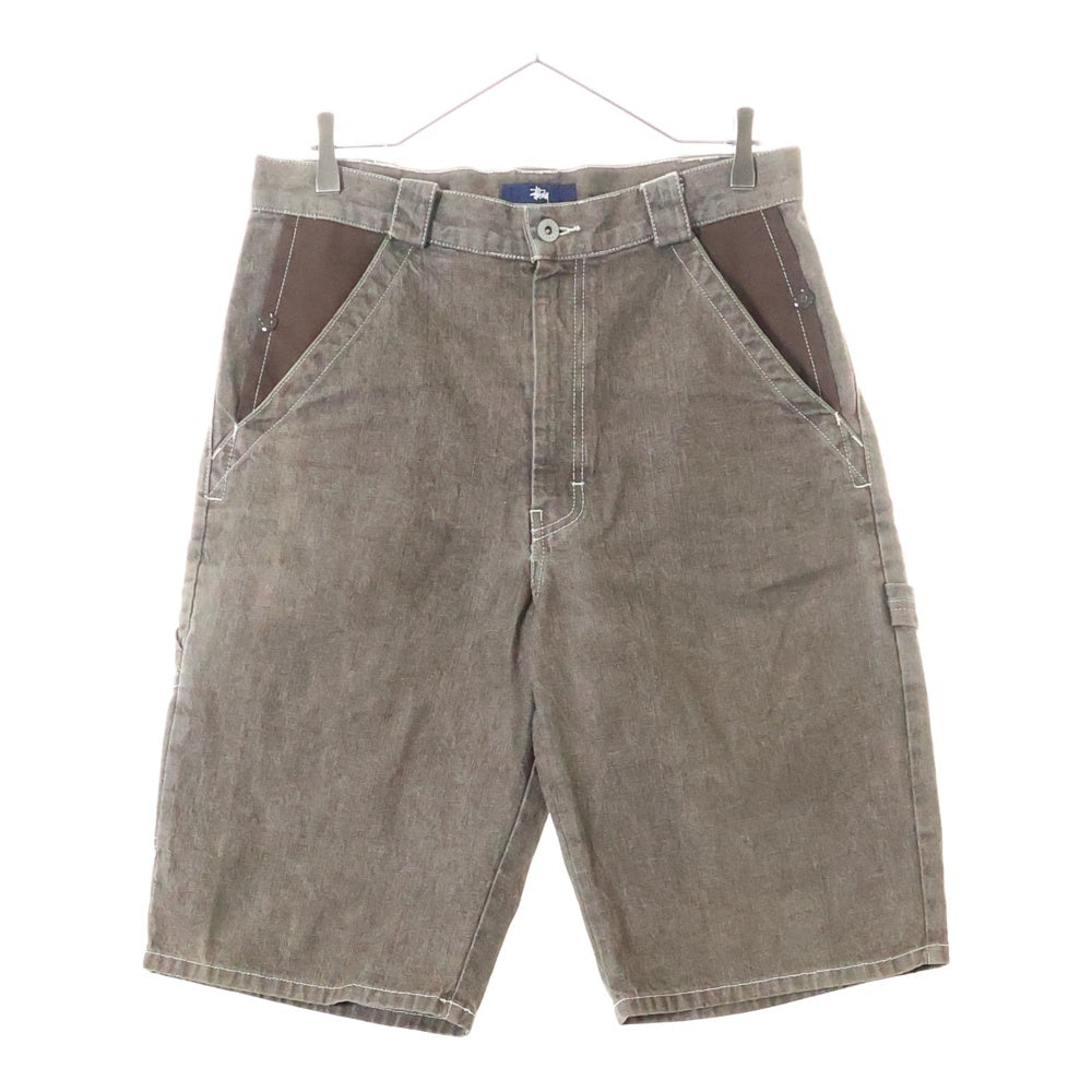 STUSSY(ステューシー) 90-00S ペインターショーツ ハーフパンツ ブラウン