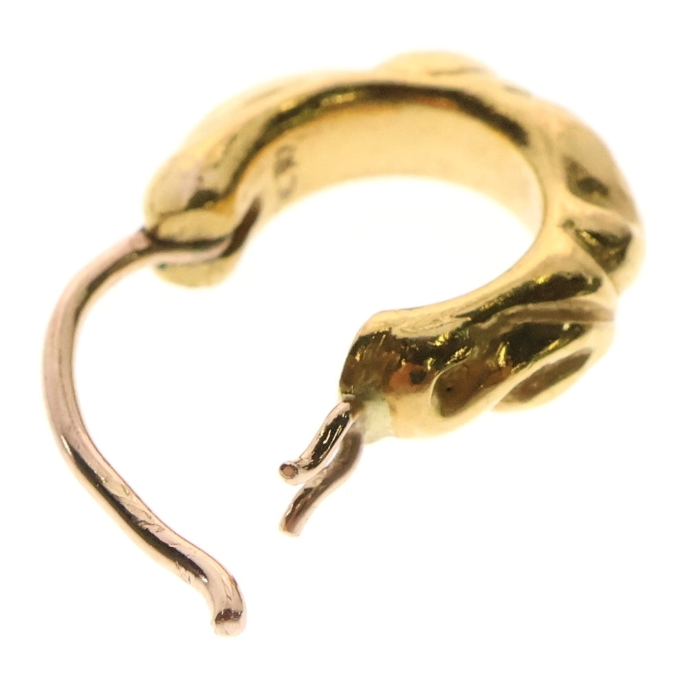 CHROME HEARTS(クロムハーツ) 22K TNY HOOP SCRL 22Kタイニースクロールフープ ゴールドピアス ゴールド