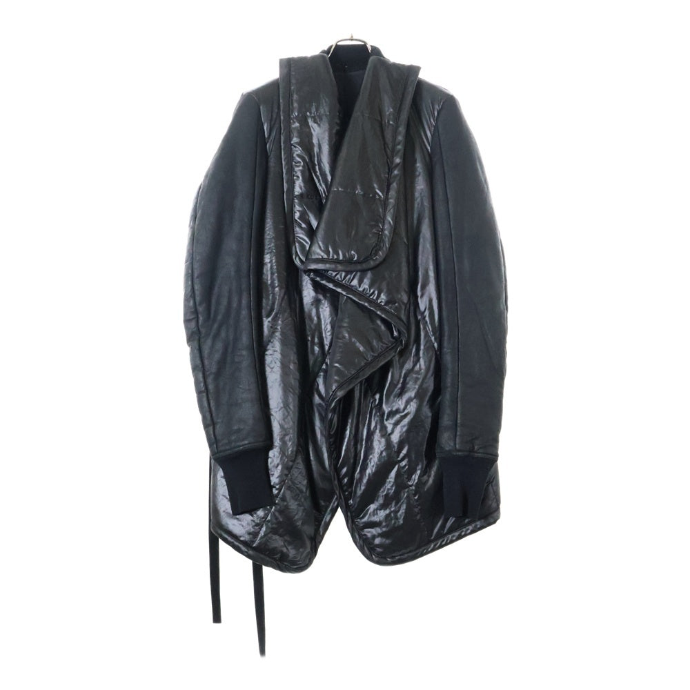 Rick Owens(リックオウエンス) OLMAR and MIRTA オルターアンドマリータ 異素材切替 ベルトデザイン 変形 中綿ジャケット ブラック
