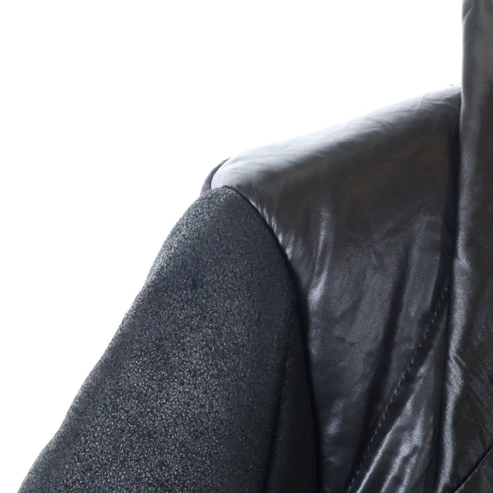 Rick Owens(リックオウエンス) OLMAR and MIRTA オルターアンドマリータ 異素材切替 ベルトデザイン 変形 中綿ジャケット ブラック