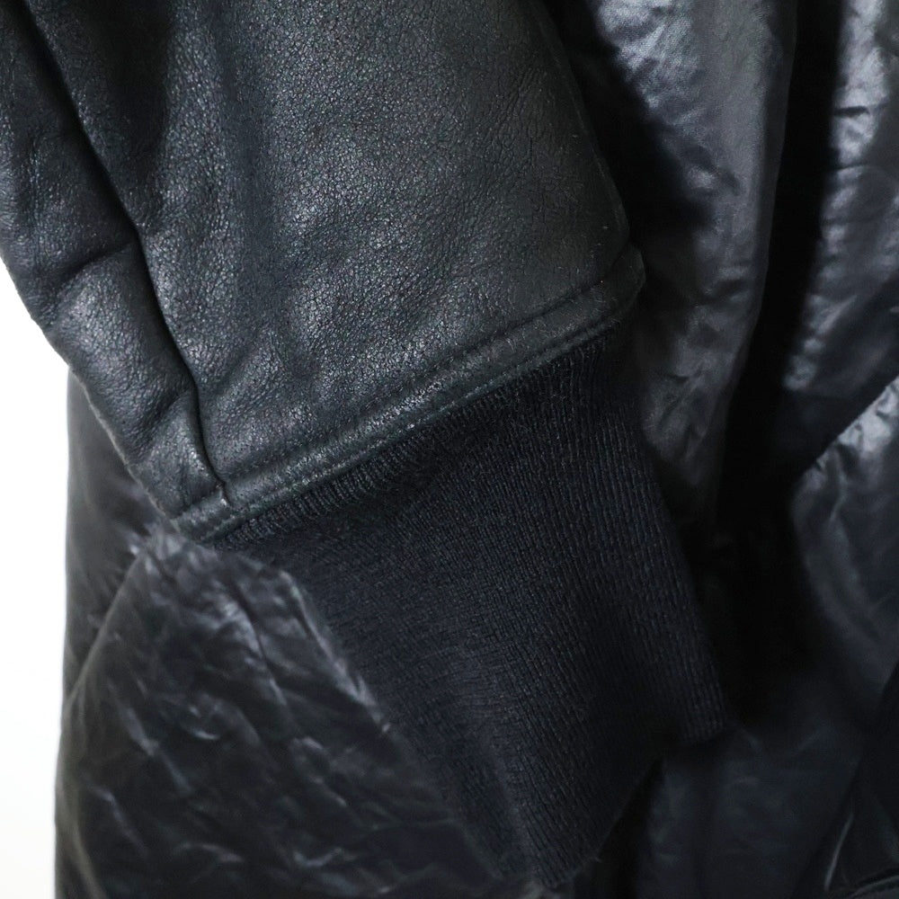 Rick Owens(リックオウエンス) OLMAR and MIRTA オルターアンドマリータ 異素材切替 ベルトデザイン 変形 中綿ジャケット ブラック