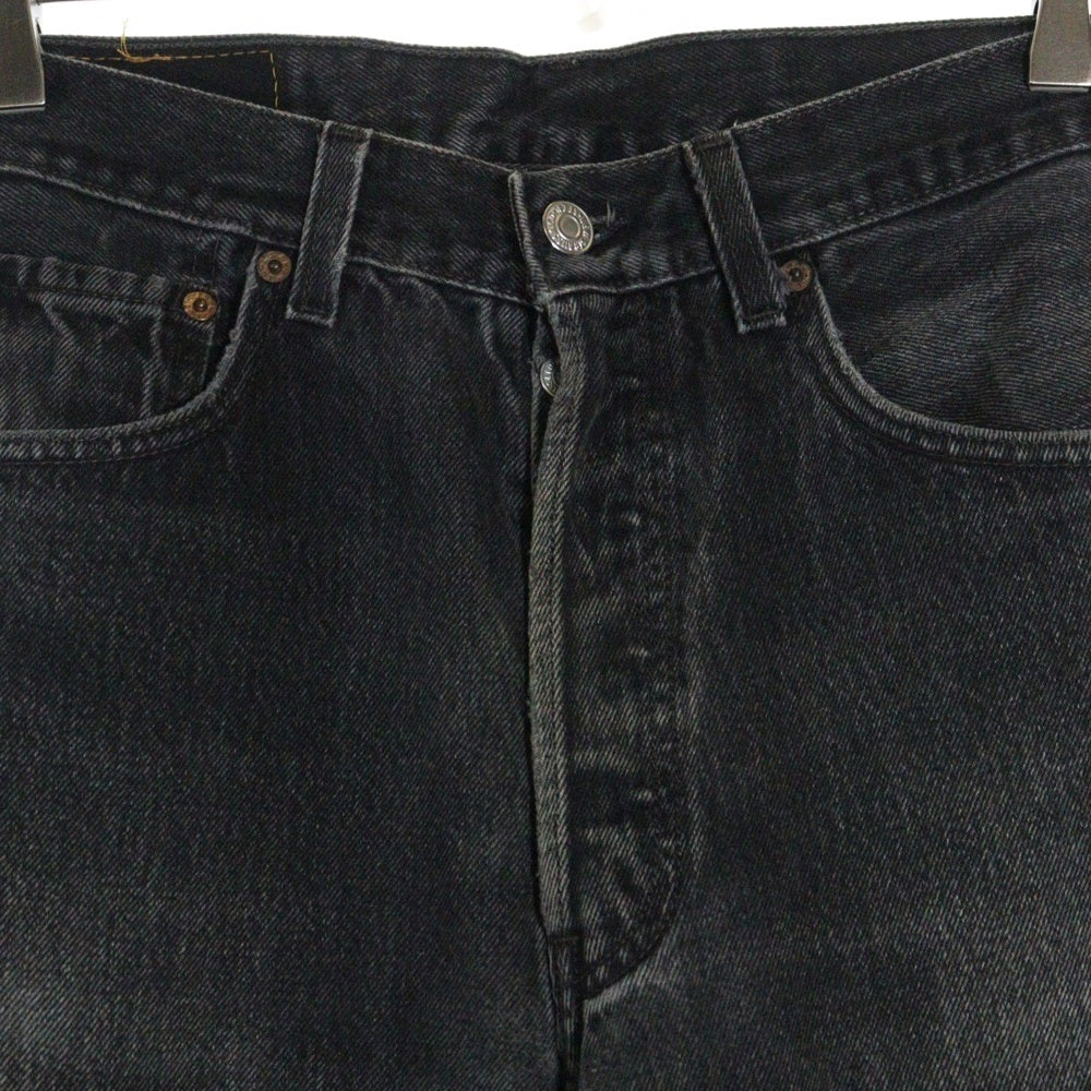 Levi's(リーバイス) 90S 501 ボタンフライ ストレートデニムパンツ ブラック