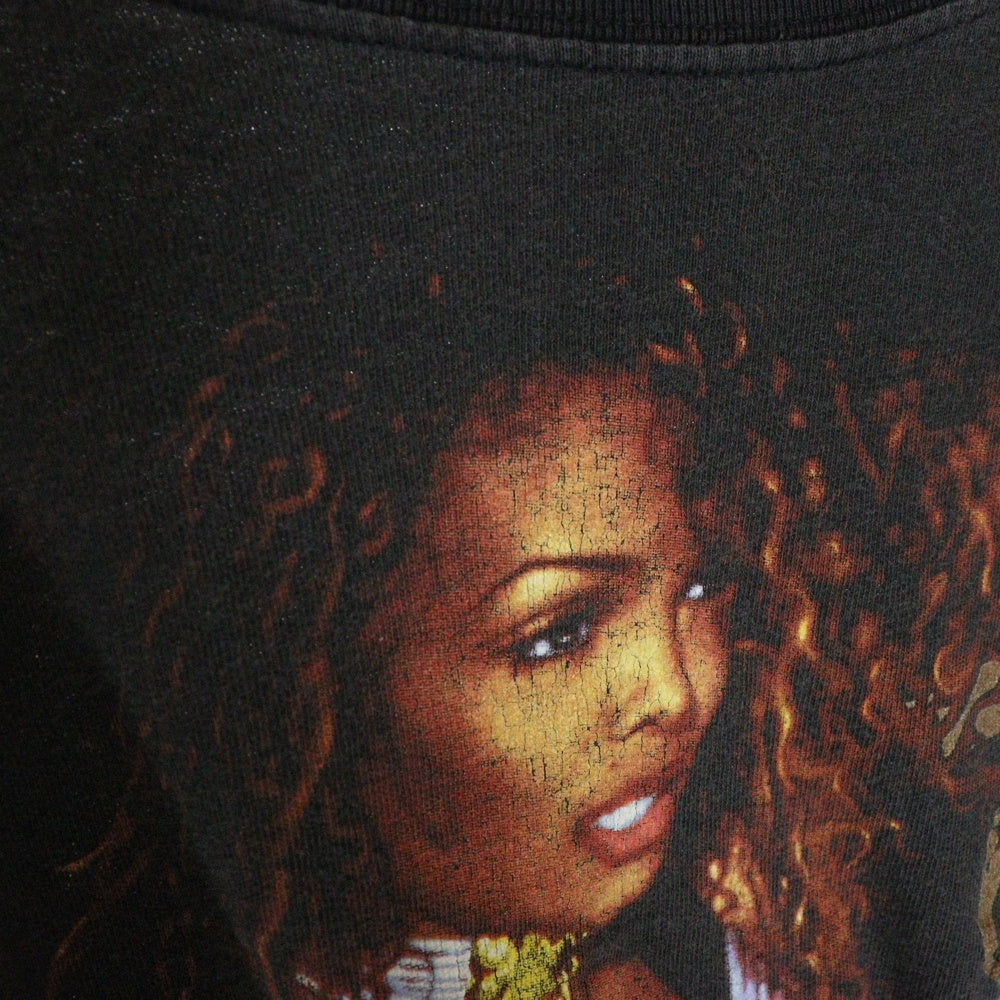 VINTAGE(ヴィンテージ) 90s JANET JACKSON 1993 World Tour Tee 両面プリント 半袖Tシャツ カットソー ジャネットジャクソン ブラック