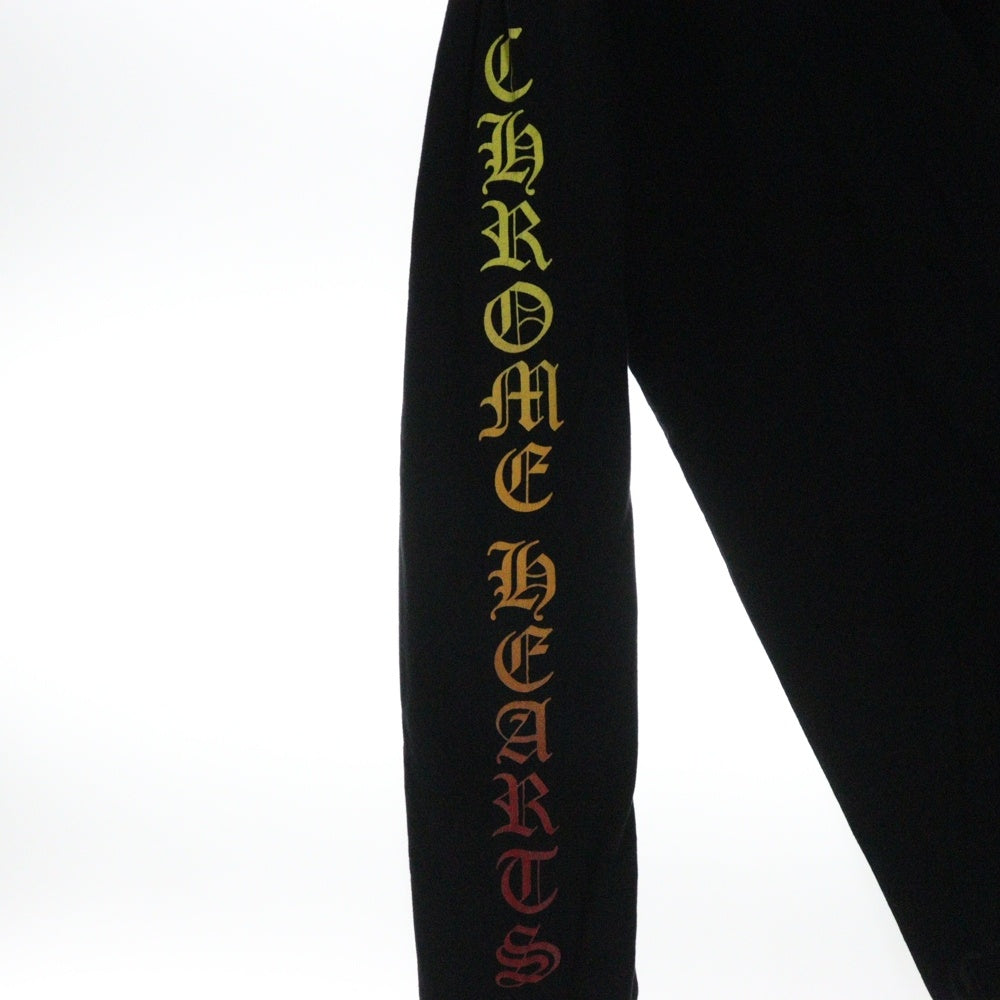 CHROME HEARTS(クロムハーツ) CH L S TEE 袖グラデーションロゴ バックホースシュー 長袖Tシャツ 長袖カットソー ブラック