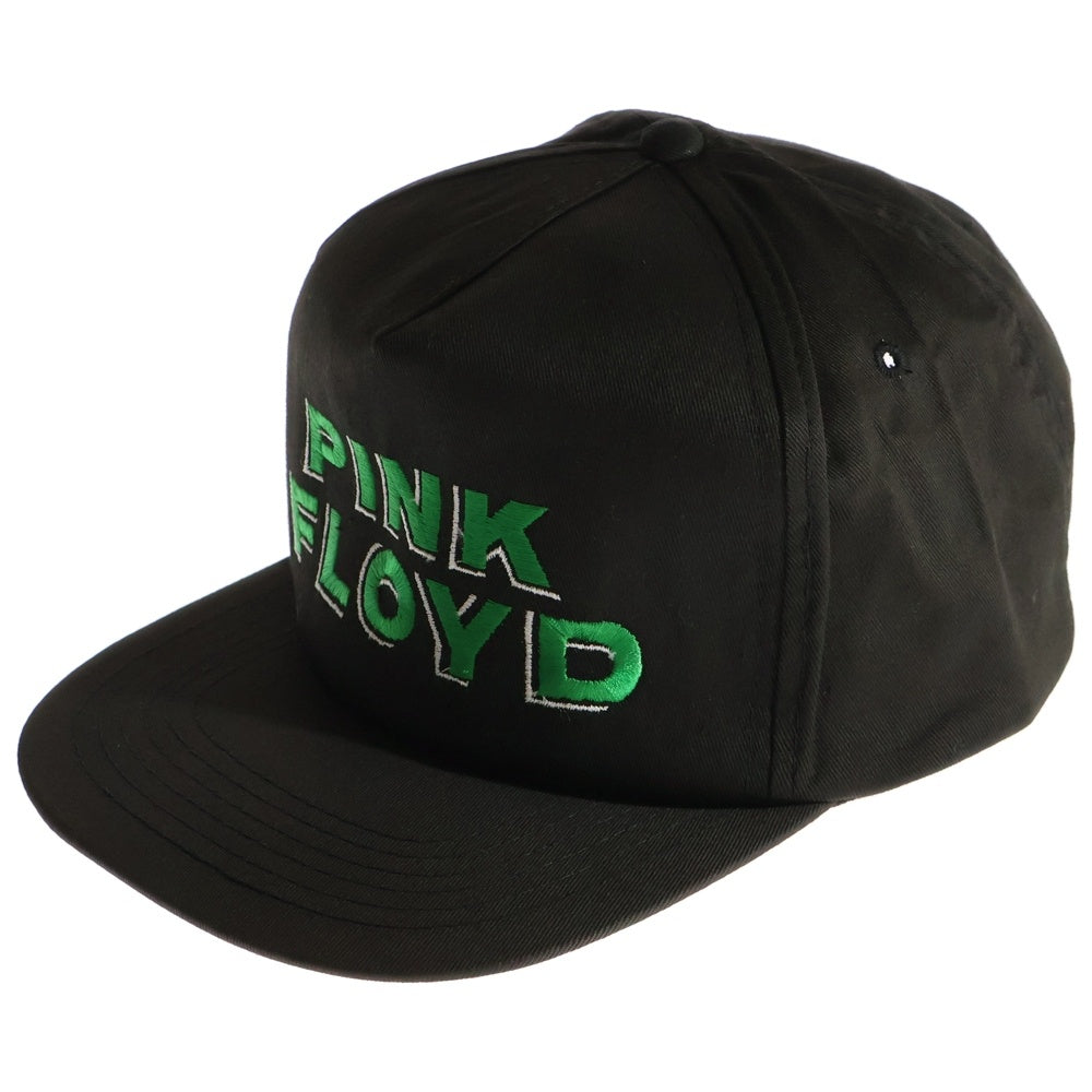 VINTAGE(ヴィンテージ) 90s PINK FLOYD CAP ピンクフロイド ロゴ刺繍 キャップ 帽子 ブラック