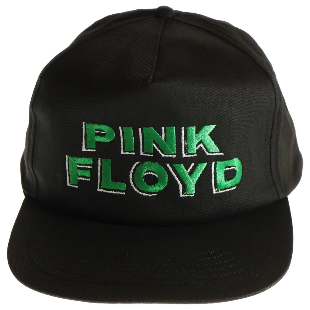 VINTAGE(ヴィンテージ) 90s PINK FLOYD CAP ピンクフロイド ロゴ刺繍 キャップ 帽子 ブラック