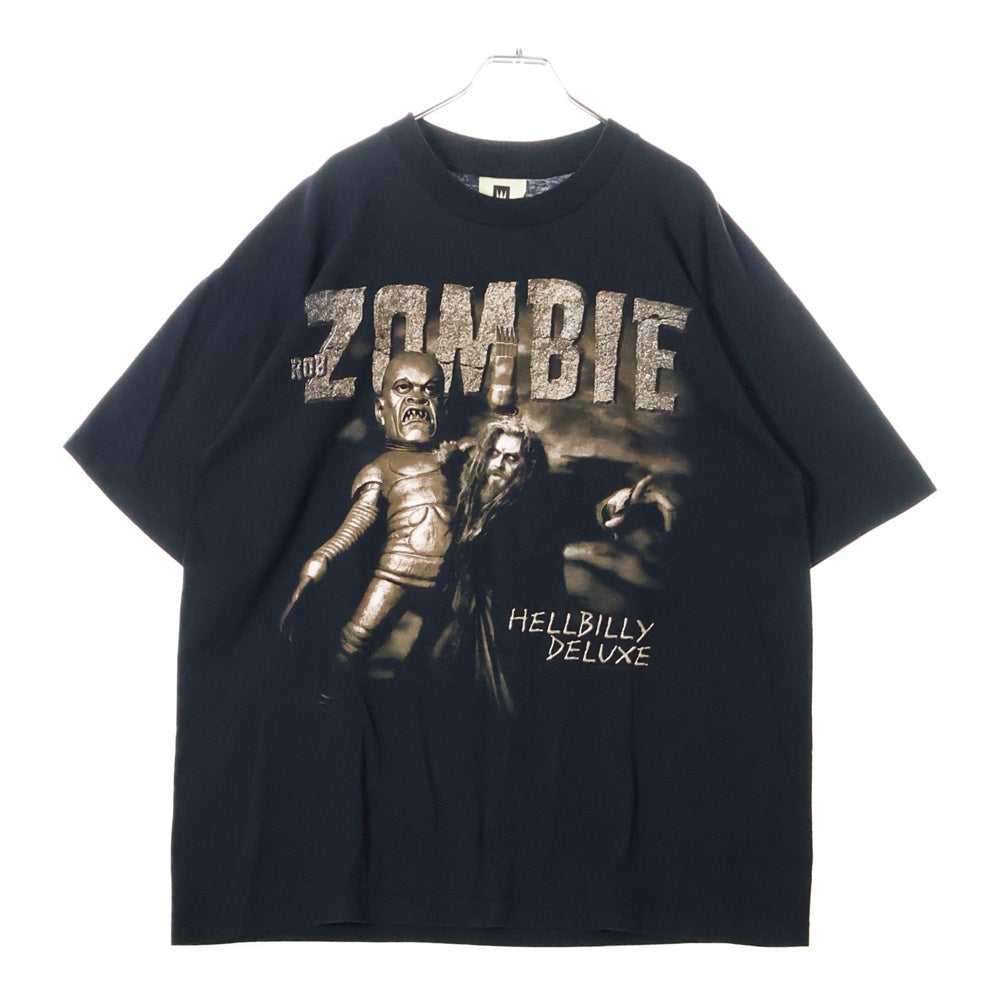 VINTAGE(ヴィンテージ) 90s ROB ZOMBIE HELLBILLY DELUXE TOUR TEE ロブゾンビ 両面プリント半袖Tシャツ カットソー ブラック