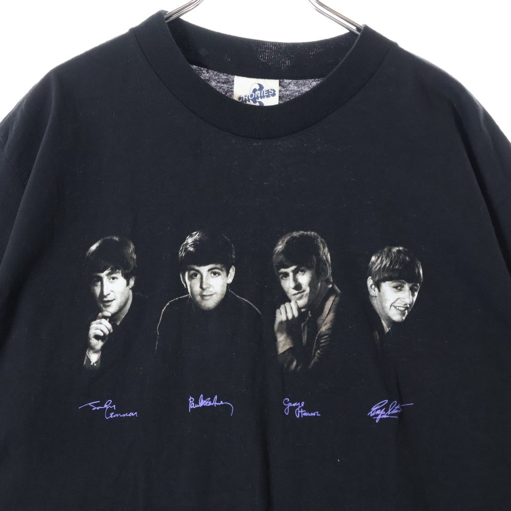 VINTAGE(ヴィンテージ) 90s THE BEATLES 1995 TEE ザ ビートルズ フロントプリント半袖Tシャツ カットソー ブラック