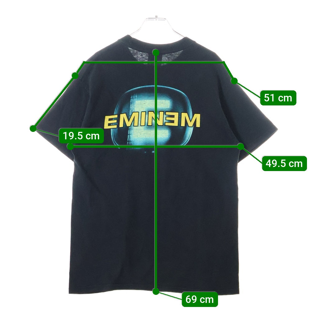 VINTAGE(ヴィンテージ) 00s EMINEM THE SHOW TEE エミネム 両面プリント半袖Tシャツ カットソー ブラック