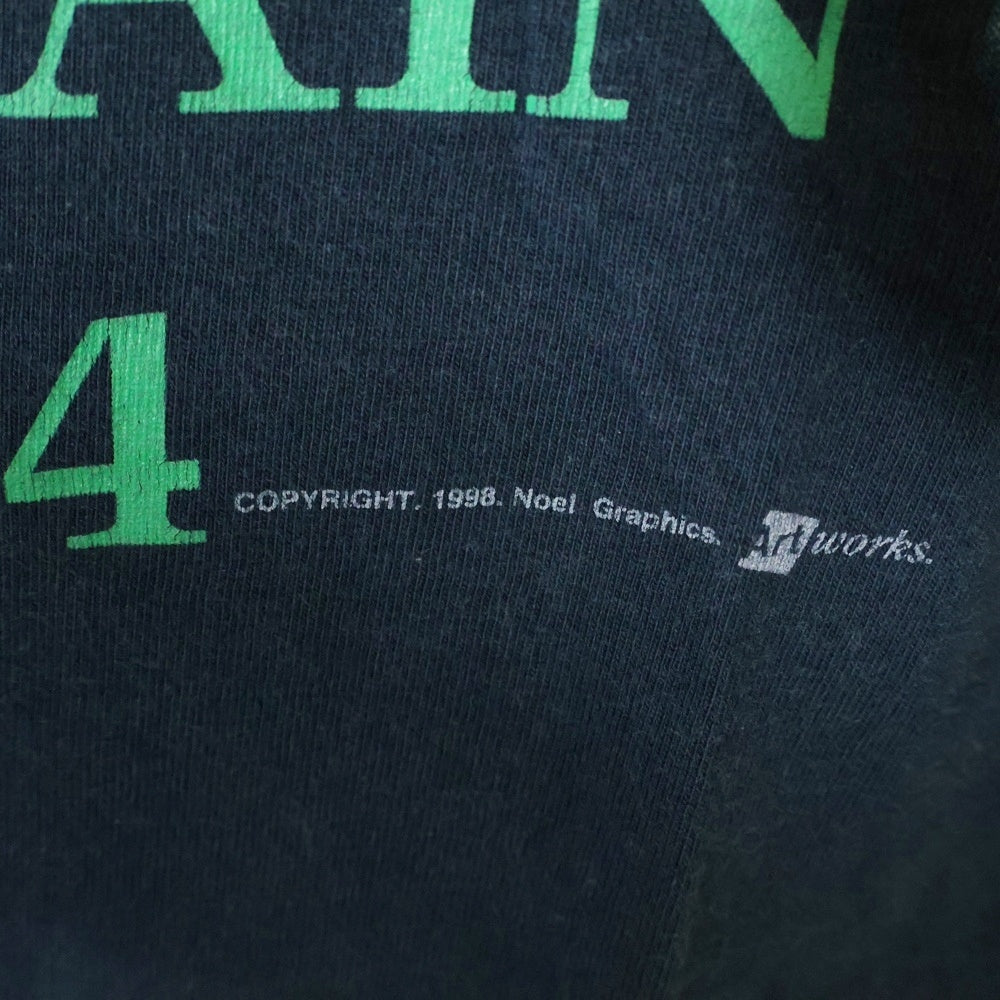 VINTAGE(ヴィンテージ) 90s NIRVANA KURT COBAIN MEMORIAL FACE BOOTLEG LS TEE ニルヴァーナ カートコバーン ブートレグ メモリアル両面プリント長袖Tシャツ 長袖カットソー ネイビー