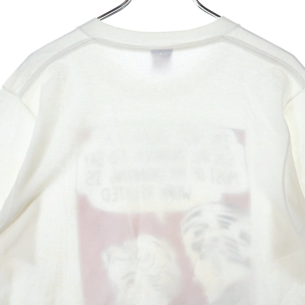 VINTAGE(ヴィンテージ) 90s Print TEE メッセージプリント半袖Tシャツ カットソー ホワイト