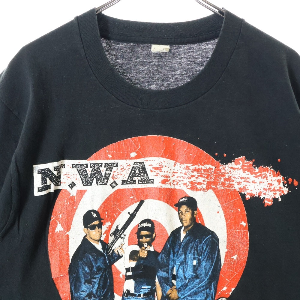 VINTAGE(ヴィンテージ) 90s NWA TEE ラップ 両面プリント半袖Tシャツ カットソー ブラック