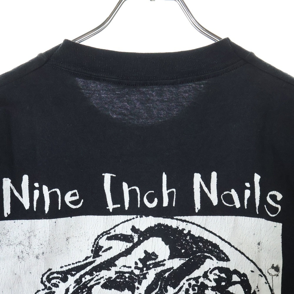 VINTAGE(ヴィンテージ) 90S NINE INCH NAILS BOOTLEG ナインインチネイルズ ブートレグ 両面プリント 半袖Tシャツ カットソー ブラック