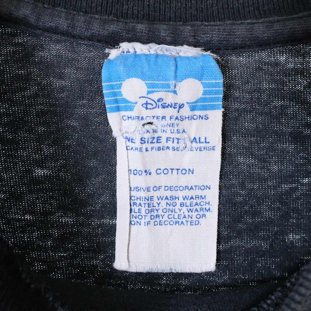VINTAGE(ヴィンテージ) 90s Disney DESIGNS 'FANTASMIC DISNEYLAND TEE ディズニー ファンタスティックディズニーランド フロントプリント半袖Tシャツ カットソー ブラック