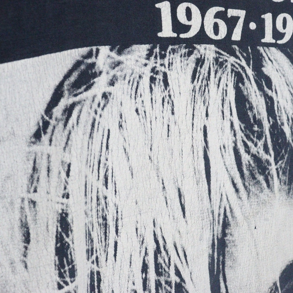 VINTAGE(ヴィンテージ) 90S NIRVANA KURT COBAIN MEMORIAL BOOTLEG ニルヴァーナ 追悼 ブートレグ ロングスリーブ 長袖Tシャツ ネイビー