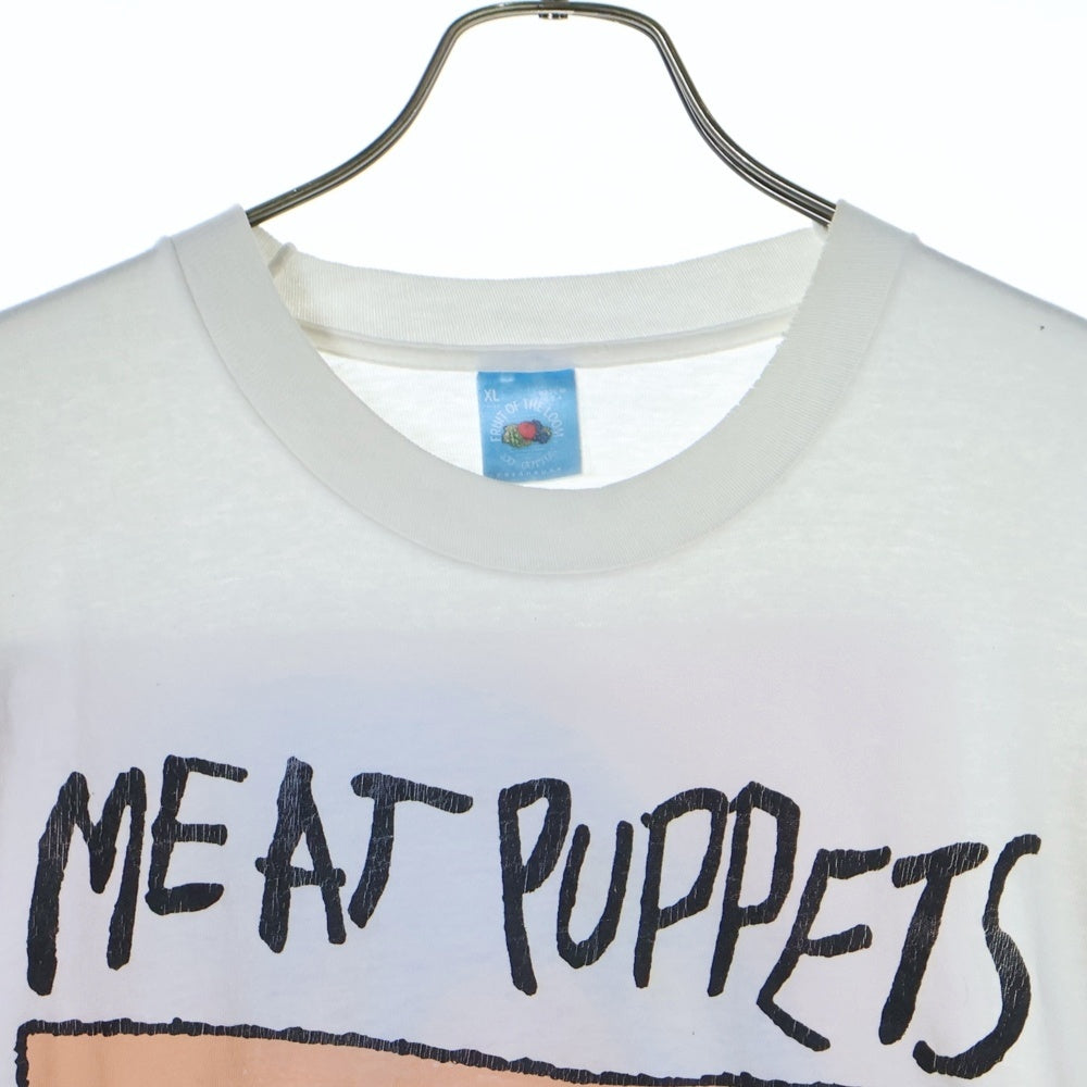 VINTAGE(ヴィンテージ) 90S MEAT PUPPETS ミーツパペッツ 両面プリント 半袖Tシャツ ホワイト