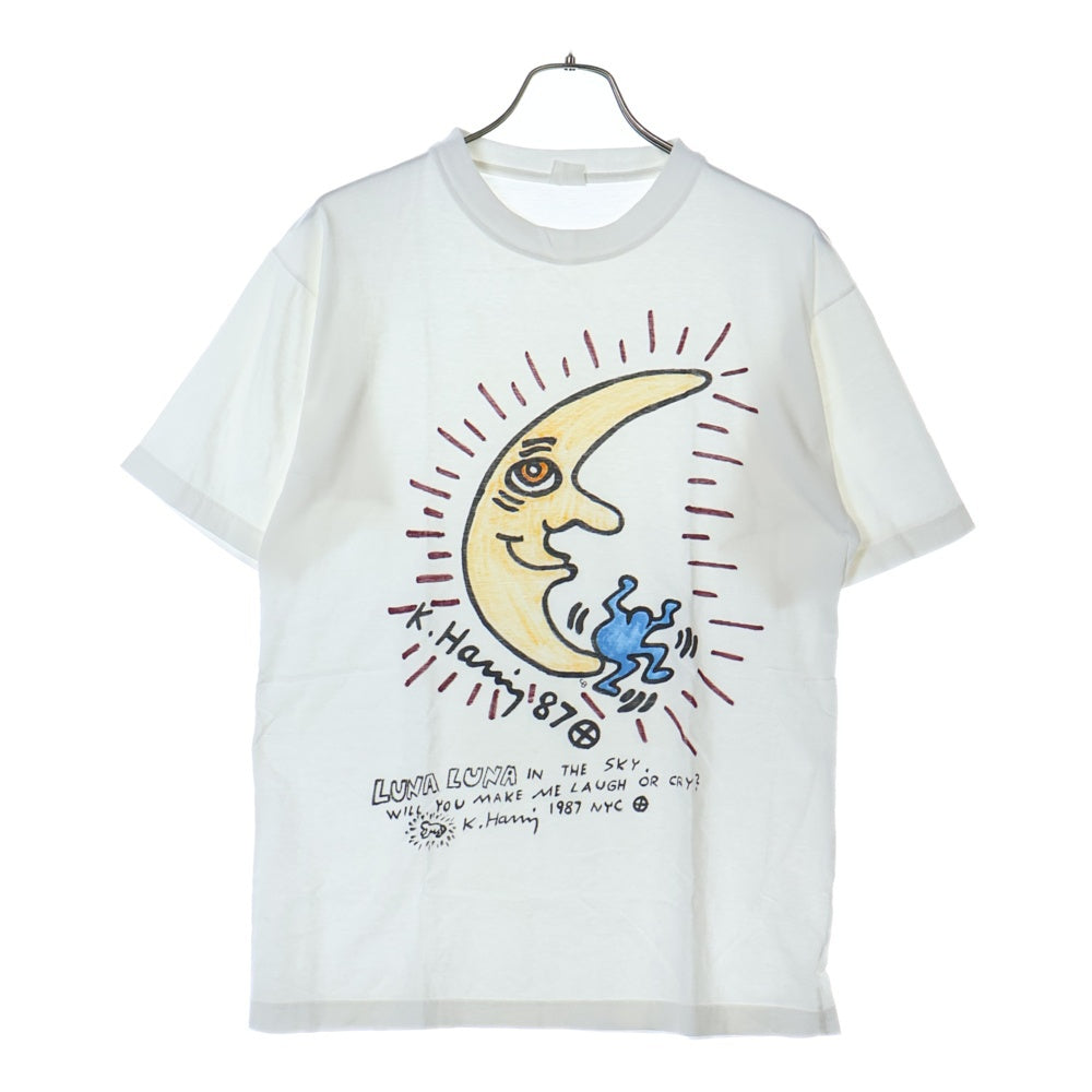 VINTAGE(ヴィンテージ) 80S Keith Haring 1987 キースへリング グラフィックプリント 半袖Tシャツ ホワイト