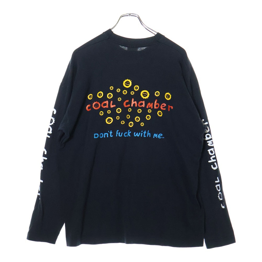 VINTAGE(ヴィンテージ) 90S coal chamber コールチャンバー 両面プリント ロングスリーブ 長袖Tシャツ ブラック