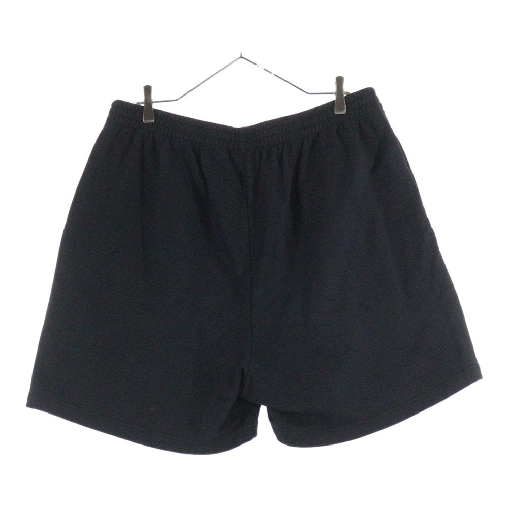 BALENCIAGA(バレンシアガ) 反転ロゴ刺繍 スウェット ハーフパンツ 676137 ブラック