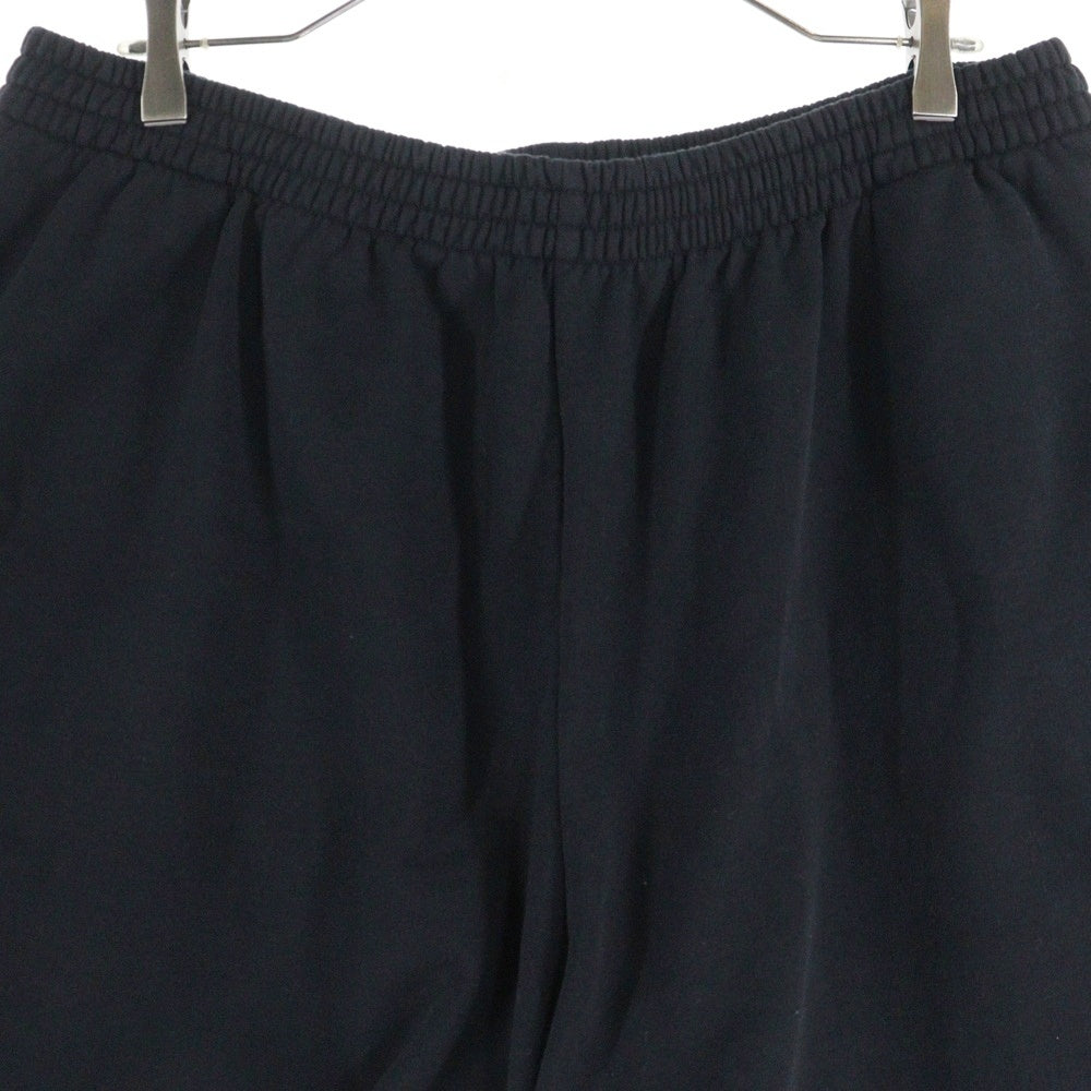 BALENCIAGA(バレンシアガ) 反転ロゴ刺繍 スウェット ハーフパンツ 676137 ブラック